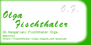 olga fischthaler business card